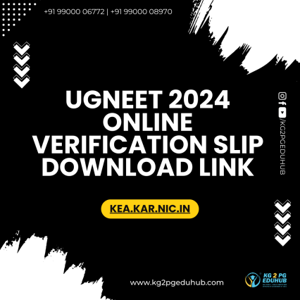 UGNEET 2024 ONLINE VERIFICATION SLIP