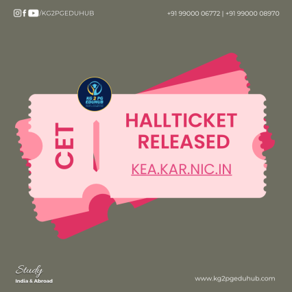 CET Hall Ticket Released