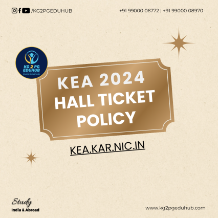 KCET 2024 Update: KEA Announces Hall Ticket Policy for UGNEET Candidates